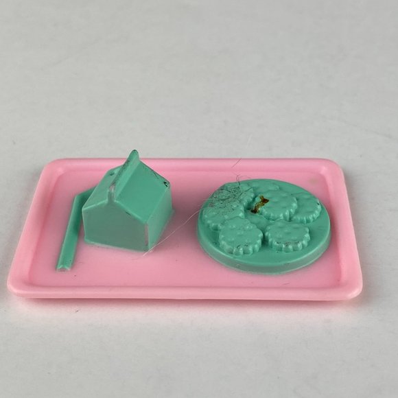 Barbie Pink Rectangular Food Meal Tray Kids Toy Playset Accessory - Picture 6 of 6